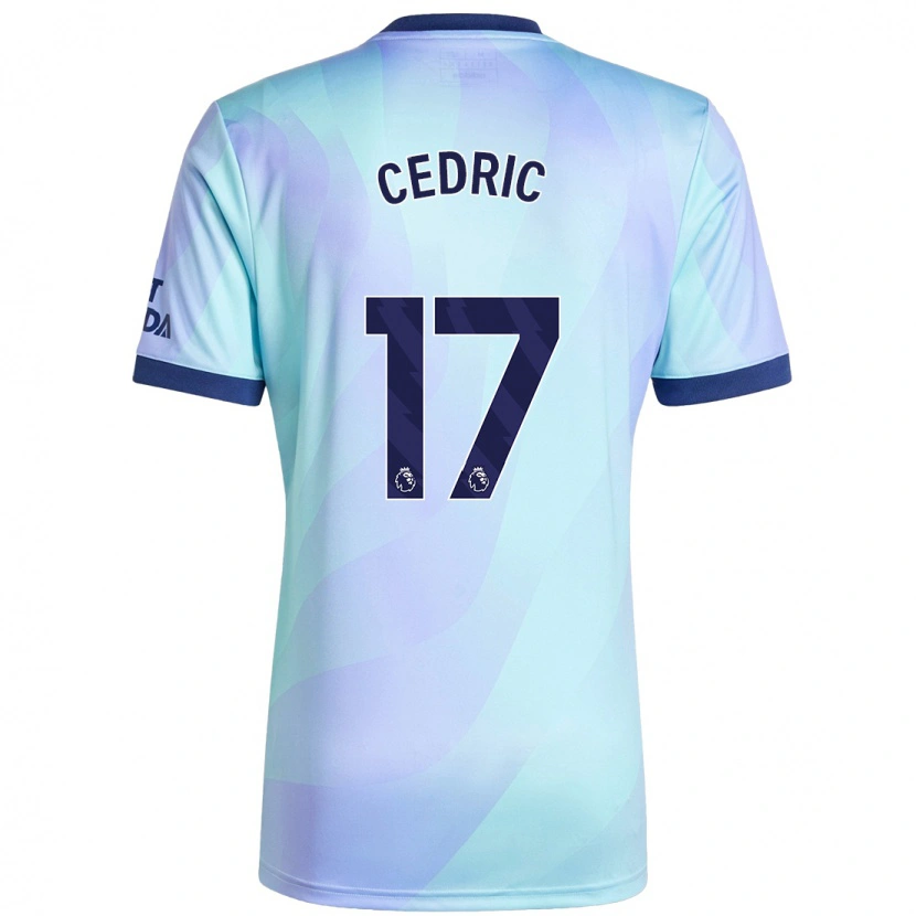 Danxen Dětské Cédric Soares #17 Aqua Třetí Hráčské Dresy 2024/25 Dres