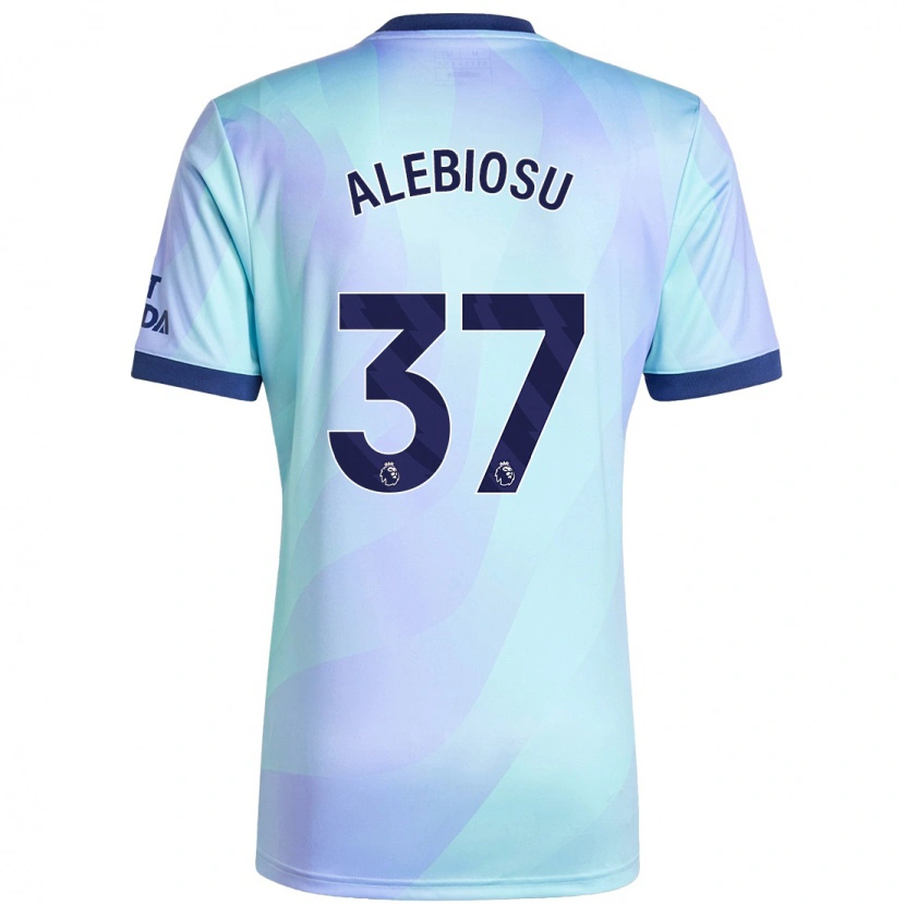 Danxen Dětské Ryan Alebiosu #37 Aqua Třetí Hráčské Dresy 2024/25 Dres