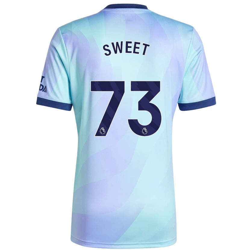 Danxen Dětské James Sweet #73 Aqua Třetí Hráčské Dresy 2024/25 Dres