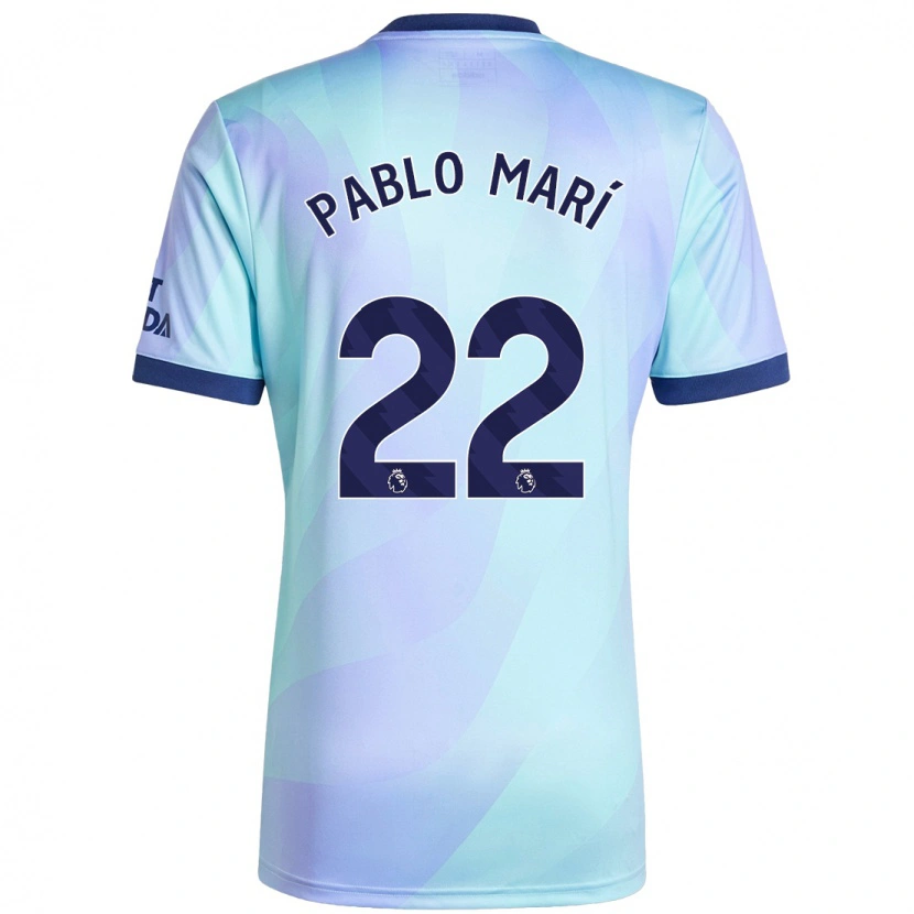 Danxen Dětské Pablo Mari #22 Aqua Třetí Hráčské Dresy 2024/25 Dres