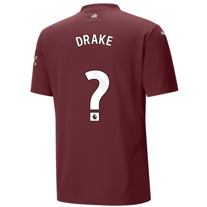 Danxen Dětské Leke Drake #0 Kaštanové Třetí Hráčské Dresy 2024/25 Dres