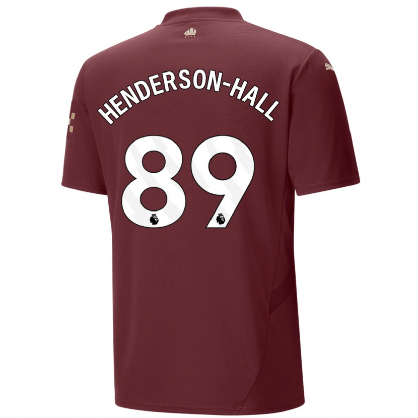 Danxen Dětské Matty Henderson-Hall #89 Kaštanové Třetí Hráčské Dresy 2024/25 Dres