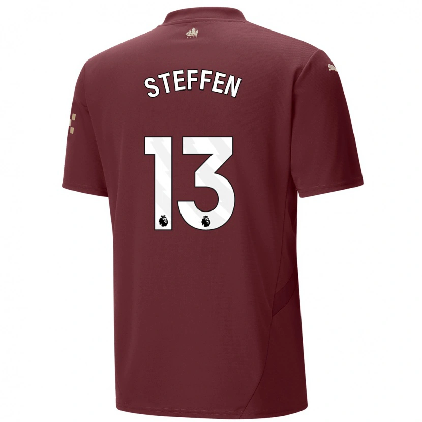 Danxen Dětské Zack Steffen #13 Kaštanové Třetí Hráčské Dresy 2024/25 Dres