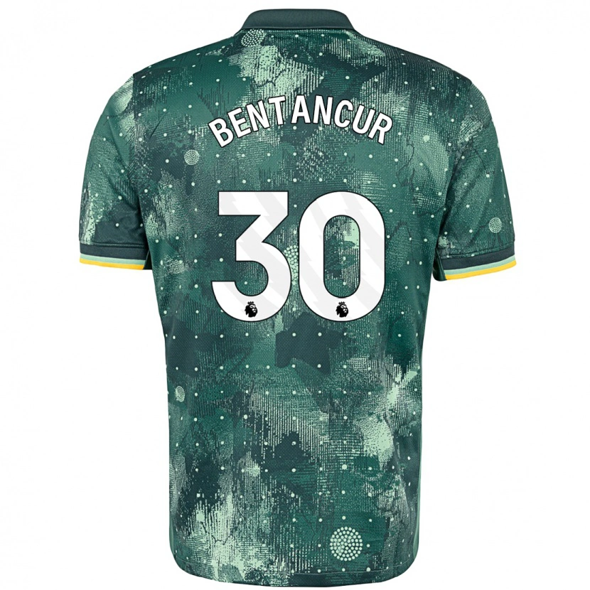 Danxen Dětské Rodrigo Bentancur #30 Zelená Máta Třetí Hráčské Dresy 2024/25 Dres