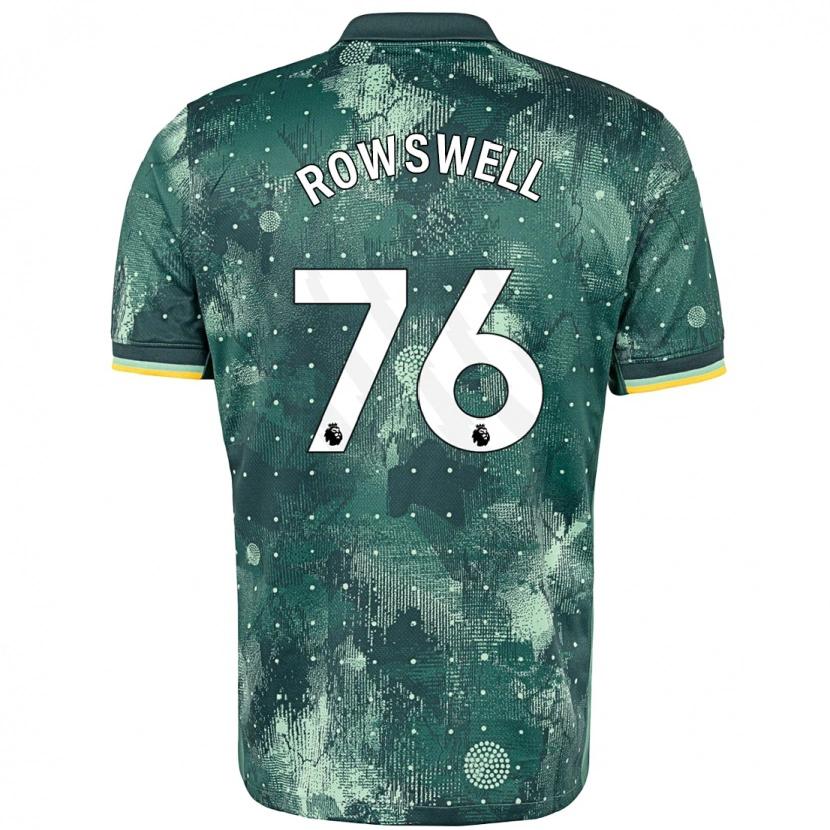 Danxen Dětské James Rowswell #76 Zelená Máta Třetí Hráčské Dresy 2024/25 Dres