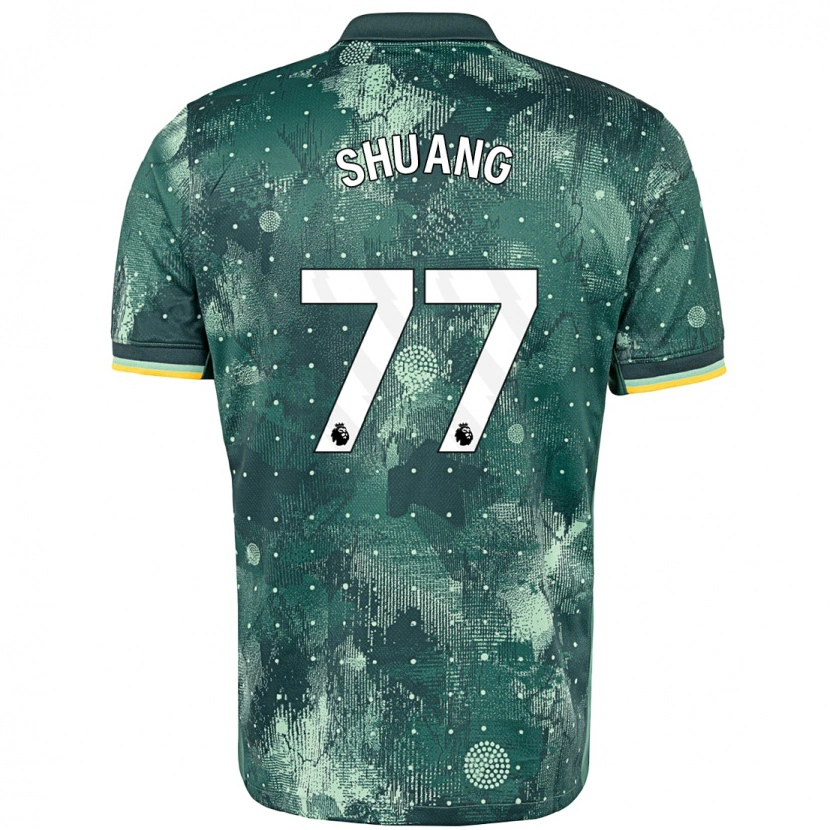 Danxen Dětské Wang Shuang #77 Zelená Máta Třetí Hráčské Dresy 2024/25 Dres