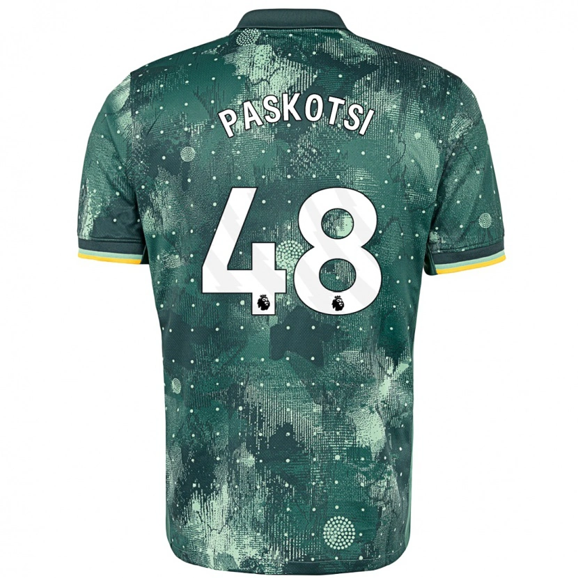 Danxen Dětské Maksim Paskotsi #48 Zelená Máta Třetí Hráčské Dresy 2024/25 Dres