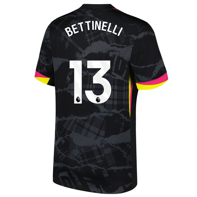 Danxen Dětské Marcus Bettinelli #13 Černá Růžová Třetí Hráčské Dresy 2024/25 Dres