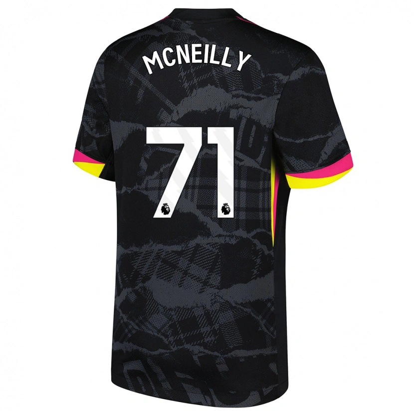 Danxen Dětské Donnell Mcneilly #71 Černá Růžová Třetí Hráčské Dresy 2024/25 Dres