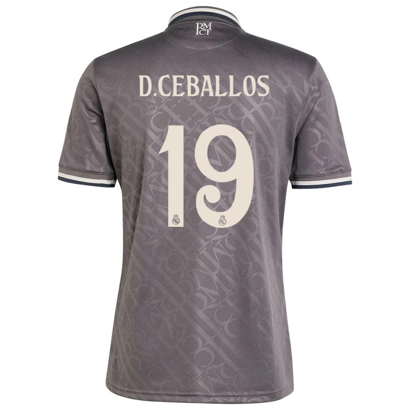 Danxen Dětské Dani Ceballos #19 Dřevěné Uhlí Třetí Hráčské Dresy 2024/25 Dres