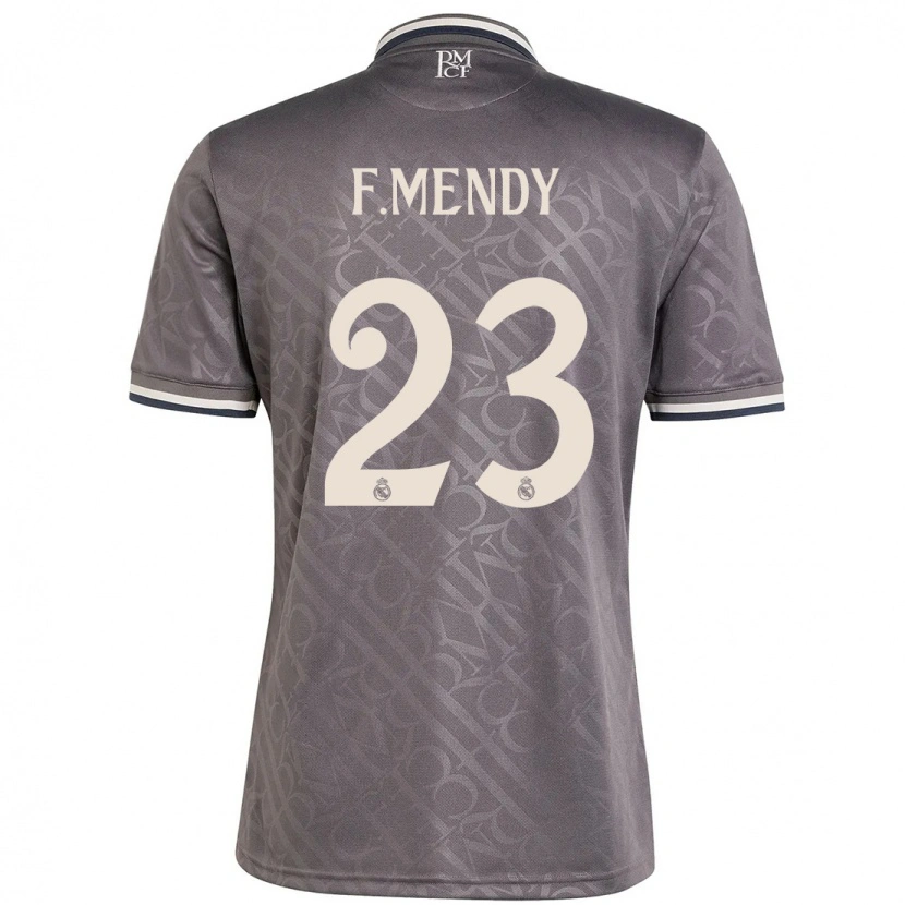 Danxen Dětské Ferland Mendy #23 Dřevěné Uhlí Třetí Hráčské Dresy 2024/25 Dres