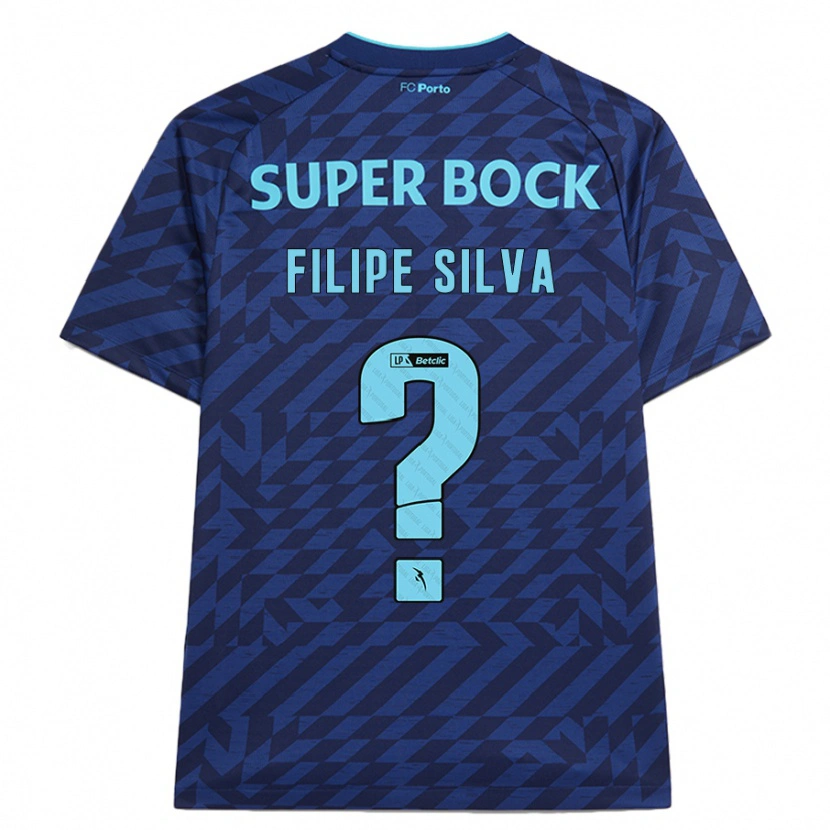 Danxen Dětské Filipe Silva #0 Námořnická Modř Třetí Hráčské Dresy 2024/25 Dres