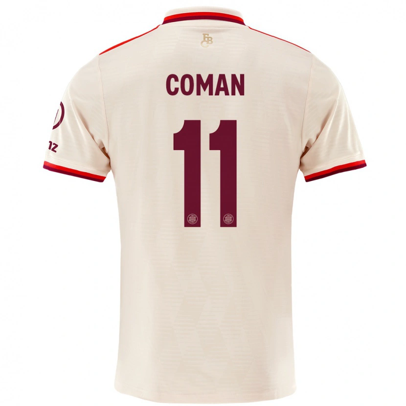 Danxen Dětské Kingsley Coman #11 Prádlo Třetí Hráčské Dresy 2024/25 Dres