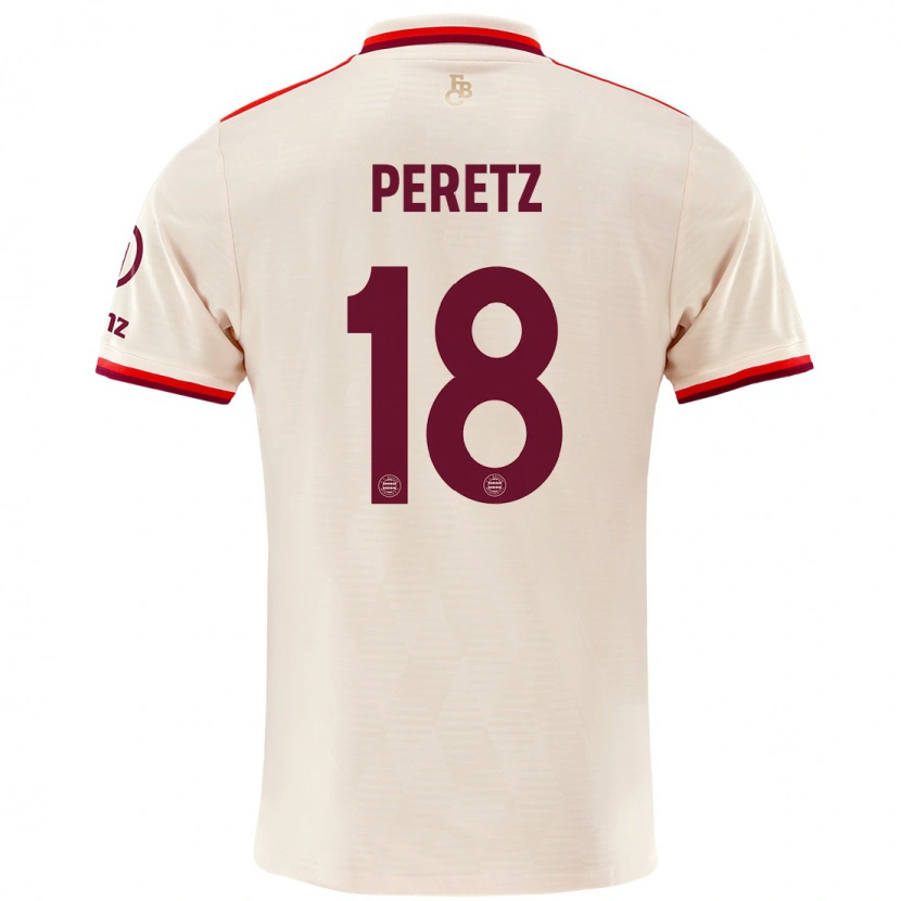 Danxen Dětské Daniel Peretz #18 Prádlo Třetí Hráčské Dresy 2024/25 Dres