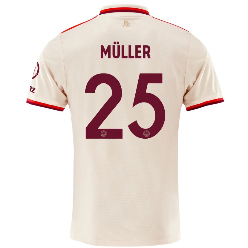 Danxen Dětské Thomas Müller #25 Prádlo Třetí Hráčské Dresy 2024/25 Dres