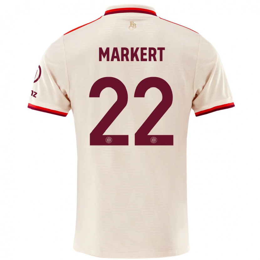 Danxen Dětské Leon Markert #22 Prádlo Třetí Hráčské Dresy 2024/25 Dres