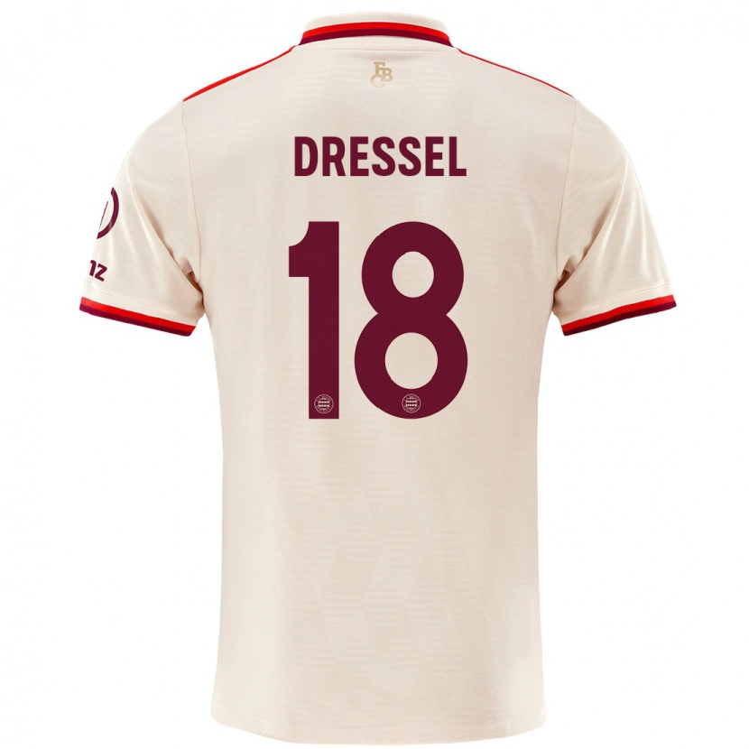 Danxen Dětské Timon Dressel #18 Prádlo Třetí Hráčské Dresy 2024/25 Dres