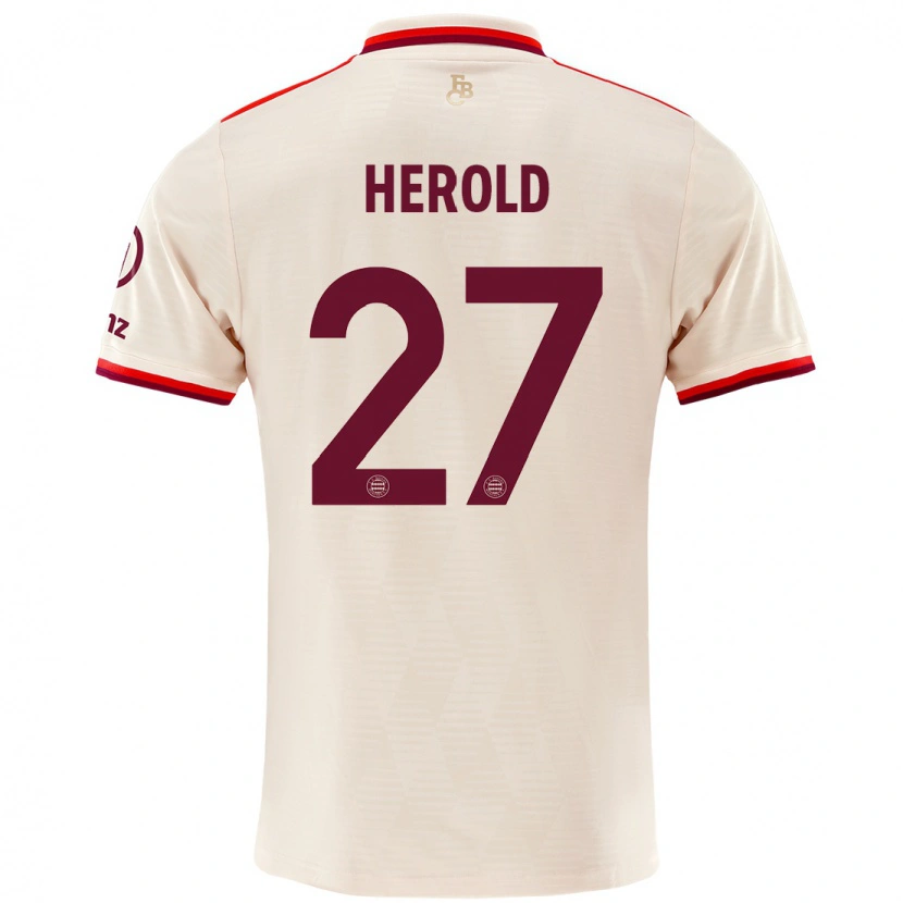 Danxen Dětské David Herold #27 Prádlo Třetí Hráčské Dresy 2024/25 Dres