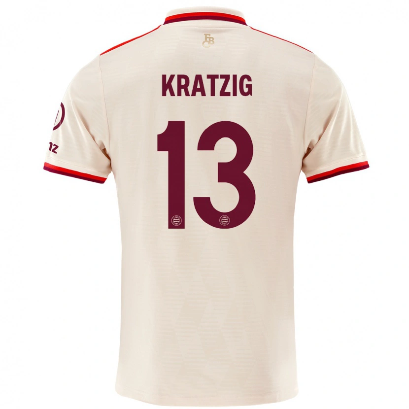 Danxen Dětské Frans Kratzig #13 Prádlo Třetí Hráčské Dresy 2024/25 Dres