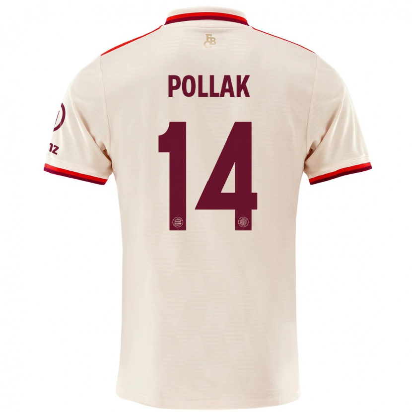 Danxen Dětské Florian Pollak #14 Prádlo Třetí Hráčské Dresy 2024/25 Dres