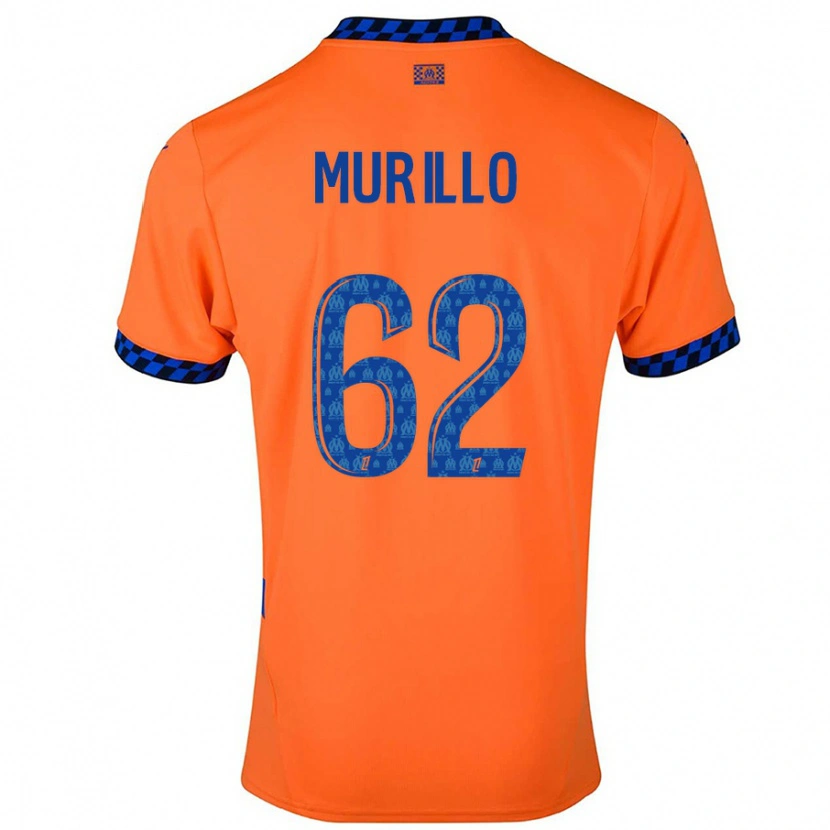 Danxen Dětské Amir Murillo #62 Oranžová Tmavě Modrá Třetí Hráčské Dresy 2024/25 Dres