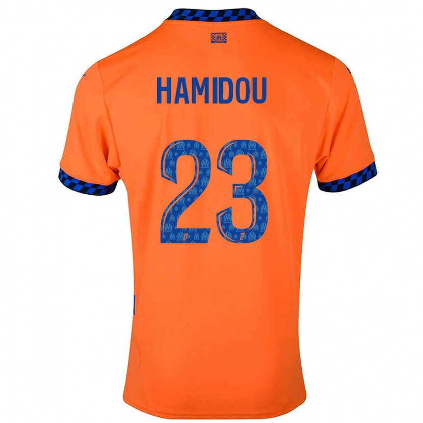 Danxen Dětské Jamila Hamidou #23 Oranžová Tmavě Modrá Třetí Hráčské Dresy 2024/25 Dres