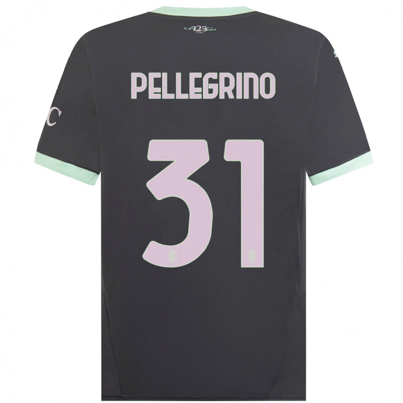 Danxen Dětské Marco Pellegrino #31 Šedá Třetí Hráčské Dresy 2024/25 Dres