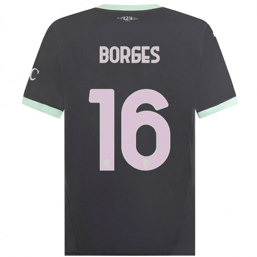 Danxen Dětské Lenny Borges #16 Šedá Třetí Hráčské Dresy 2024/25 Dres