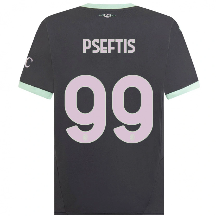 Danxen Dětské Fotios Pseftis #99 Šedá Třetí Hráčské Dresy 2024/25 Dres