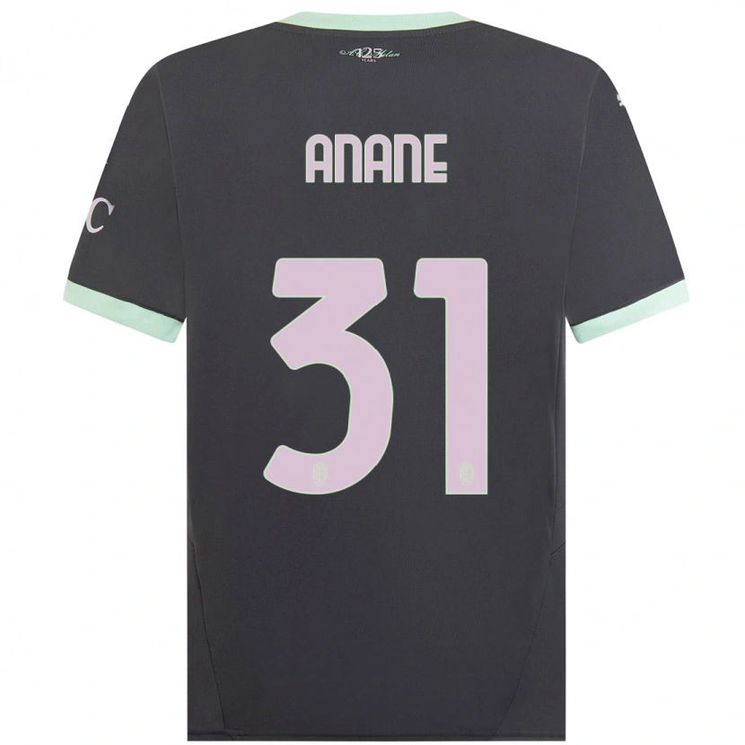 Danxen Dětské Emmanuel Anane #31 Šedá Třetí Hráčské Dresy 2024/25 Dres