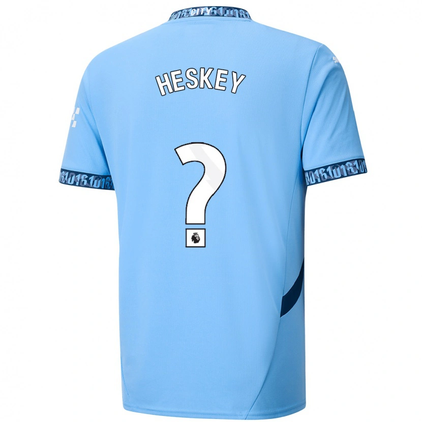 Danxen Pánské Reigan Heskey #0 Námořnická Modř Domů Hráčské Dresy 2024/25 Dres