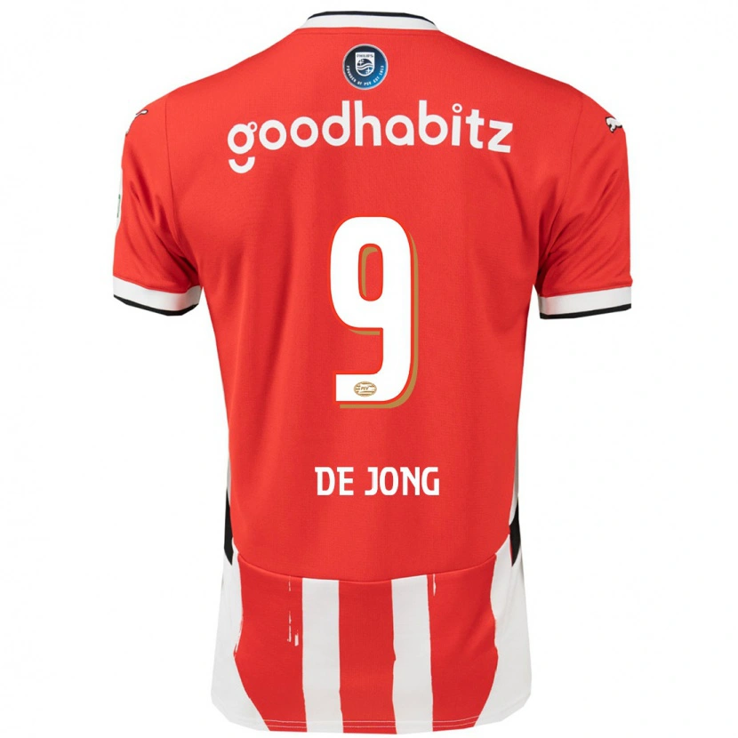 Danxen Pánské Luuk De Jong #9 Červená Bílá Domů Hráčské Dresy 2024/25 Dres