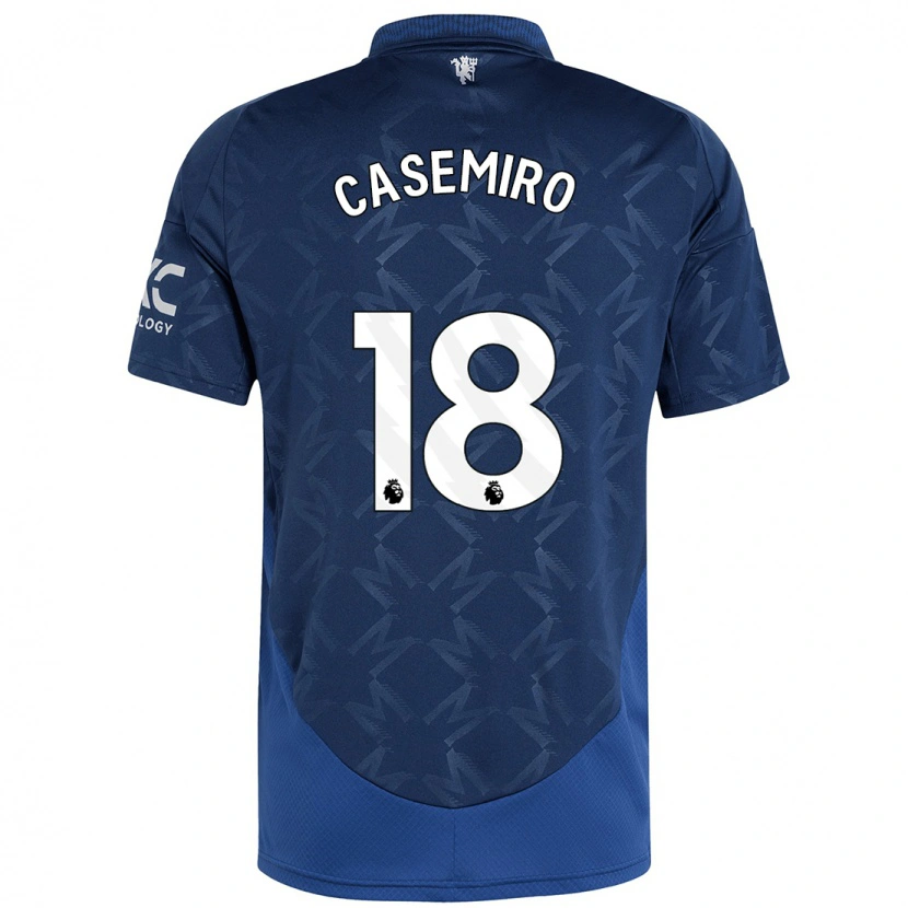 Danxen Pánské Casemiro #18 Indigo Daleko Hráčské Dresy 2024/25 Dres