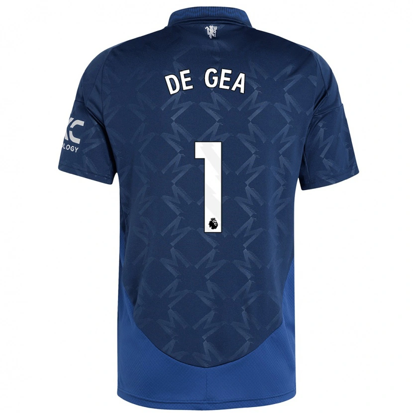 Danxen Pánské David De Gea #1 Indigo Daleko Hráčské Dresy 2024/25 Dres