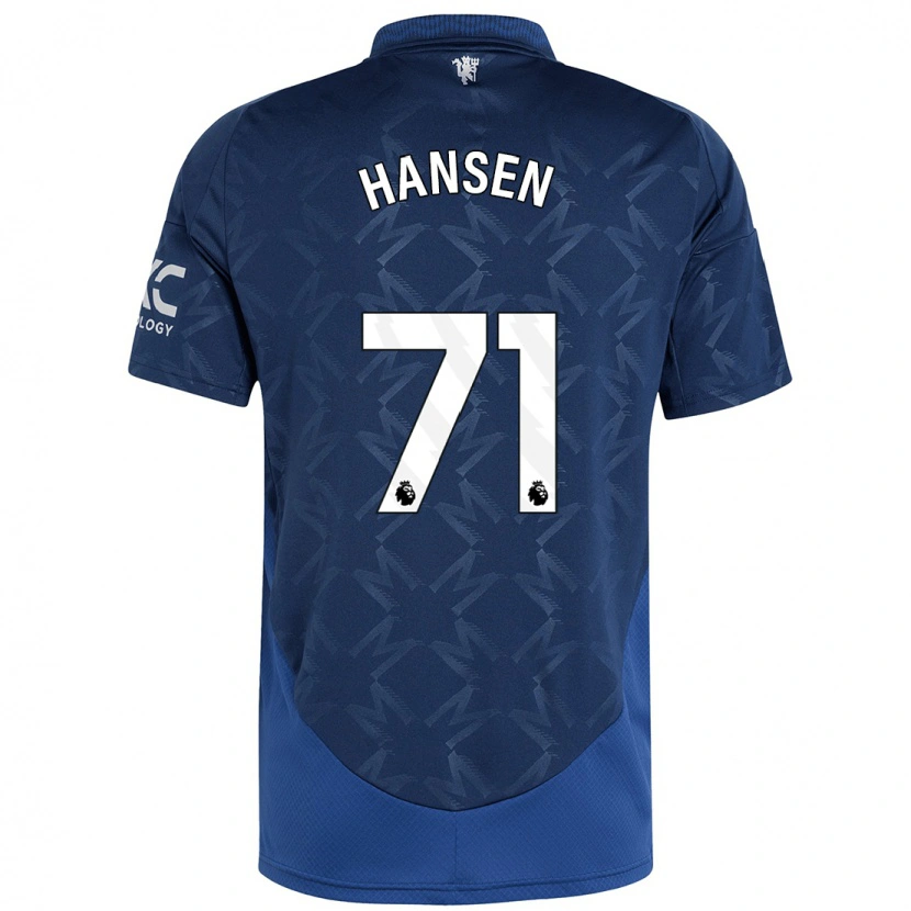 Danxen Pánské Isak Hansen-Aaroen #71 Indigo Daleko Hráčské Dresy 2024/25 Dres