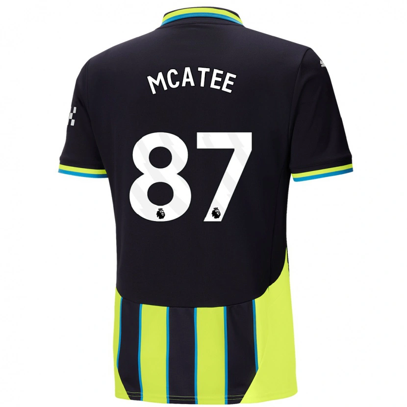 Danxen Pánské James Mcatee #87 Modrá Žlutá Daleko Hráčské Dresy 2024/25 Dres