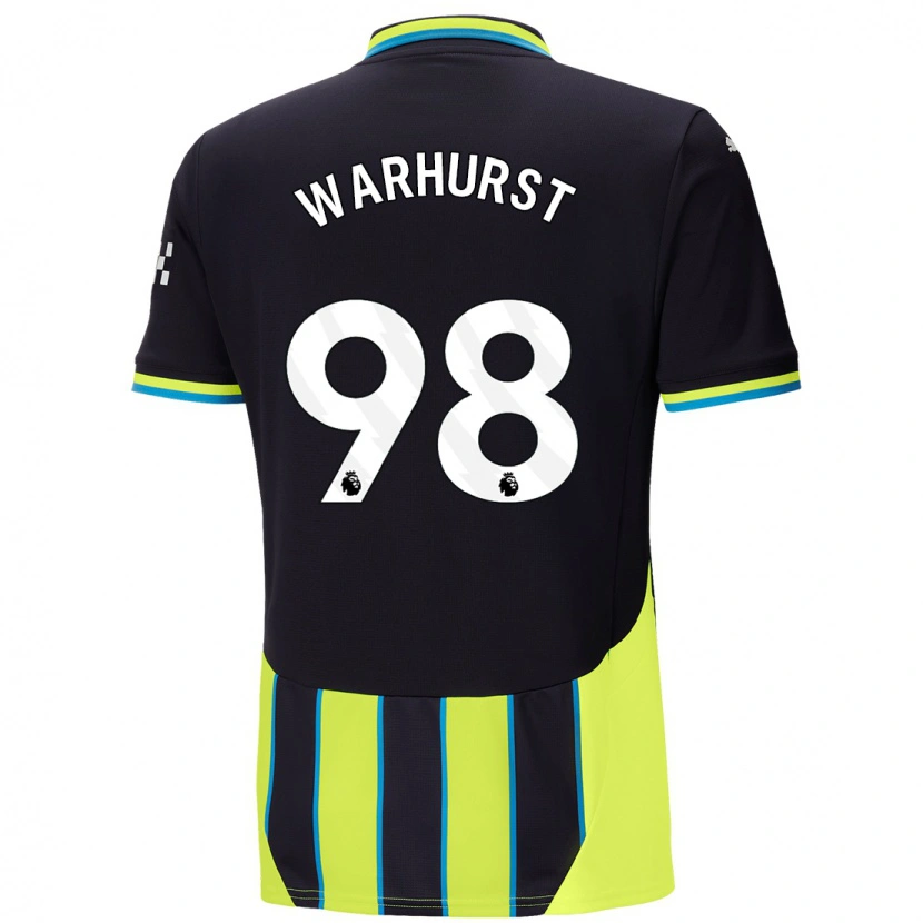 Danxen Pánské Matty Warhurst #98 Modrá Žlutá Daleko Hráčské Dresy 2024/25 Dres