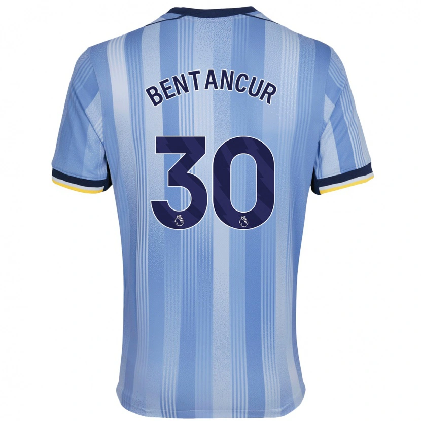 Danxen Pánské Rodrigo Bentancur #30 Světle Modrá Daleko Hráčské Dresy 2024/25 Dres