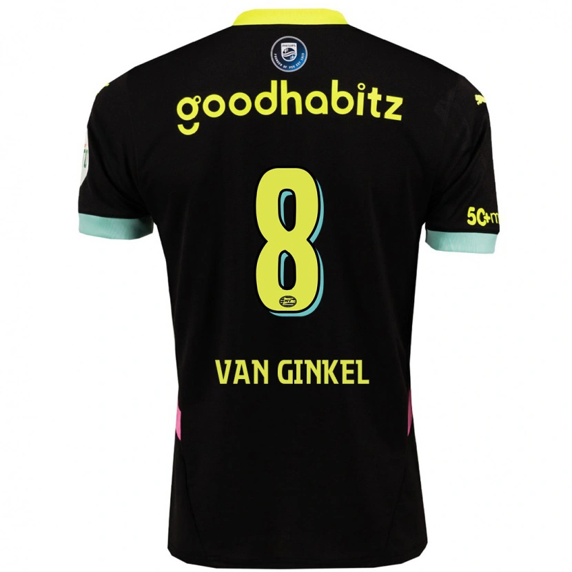 Danxen Pánské Marco Van Ginkel #8 Černá Žlutá Daleko Hráčské Dresy 2024/25 Dres