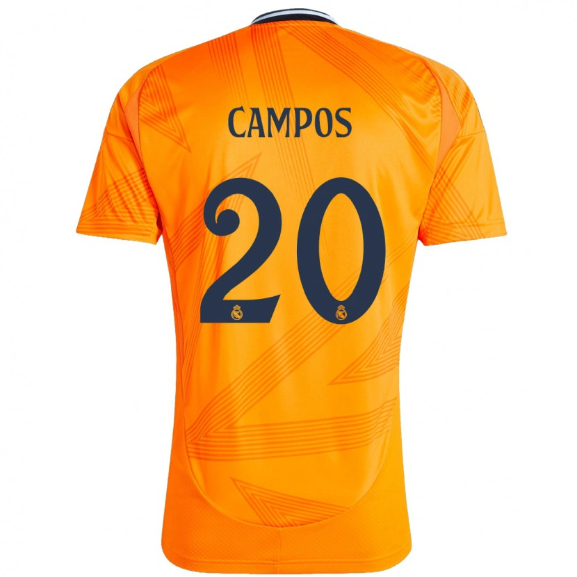 Danxen Pánské Andrés Campos #20 Pomerančový Daleko Hráčské Dresy 2024/25 Dres