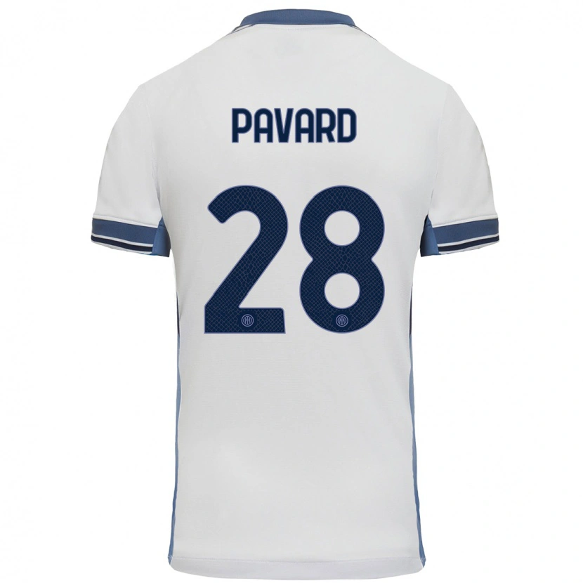 Danxen Pánské Benjamin Pavard #28 Bílá Šedá Daleko Hráčské Dresy 2024/25 Dres