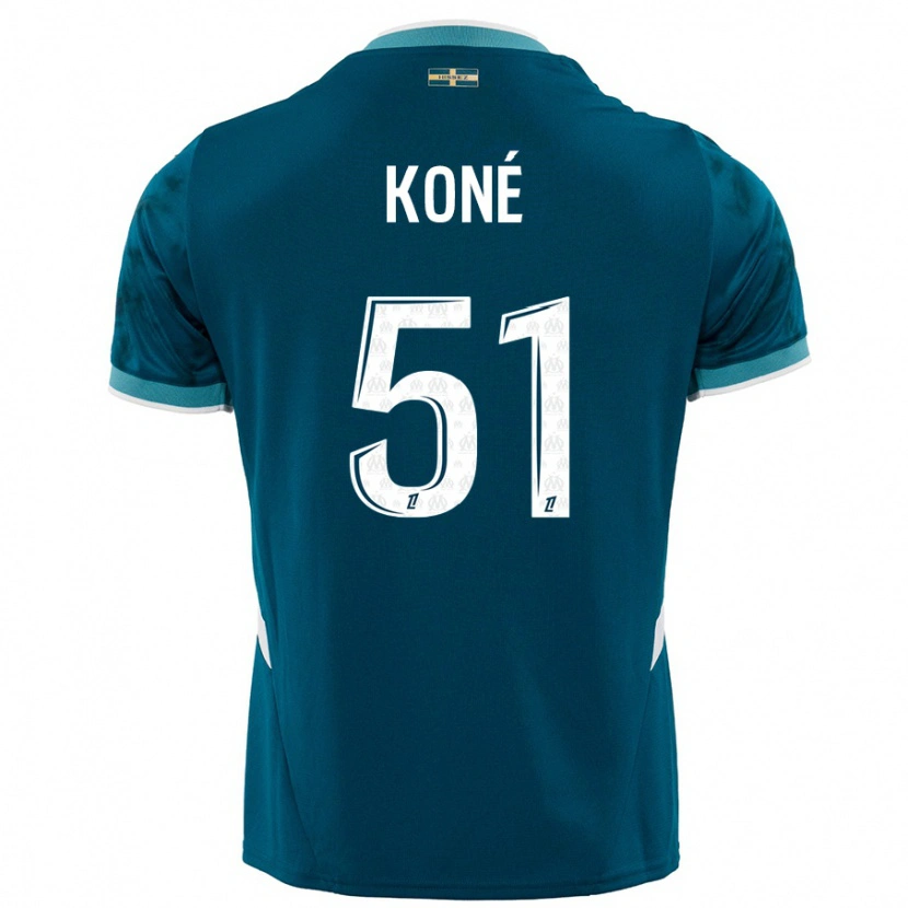 Danxen Pánské Ismaël Koné #51 Tyrkysově Modré Daleko Hráčské Dresy 2024/25 Dres