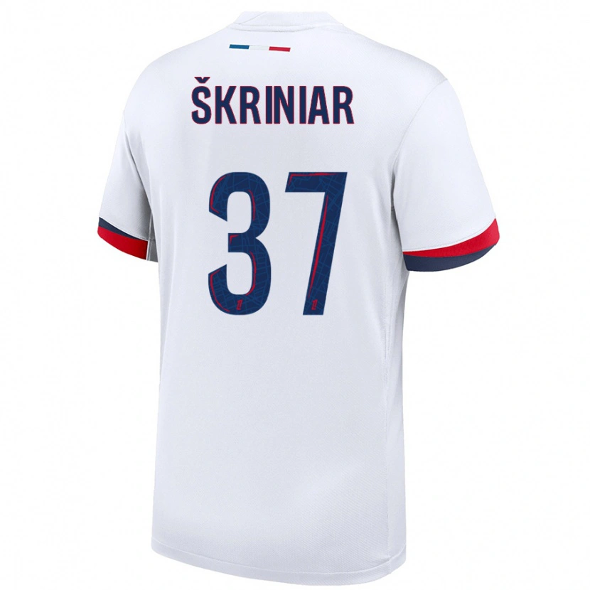 Danxen Pánské Milan Skriniar #37 Bílá Modrá Červená Daleko Hráčské Dresy 2024/25 Dres