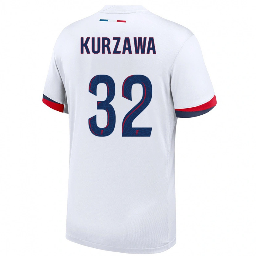 Danxen Pánské Layvin Kurzawa #32 Bílá Modrá Červená Daleko Hráčské Dresy 2024/25 Dres