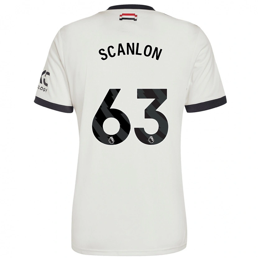 Danxen Pánské James Scanlon #63 Off White Třetí Hráčské Dresy 2024/25 Dres