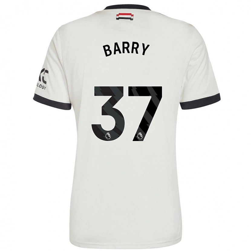 Danxen Pánské Keira Barry #37 Off White Třetí Hráčské Dresy 2024/25 Dres