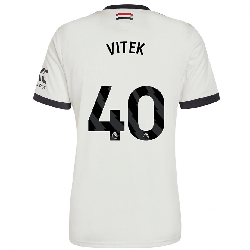 Danxen Pánské Radek Vitek #40 Off White Třetí Hráčské Dresy 2024/25 Dres