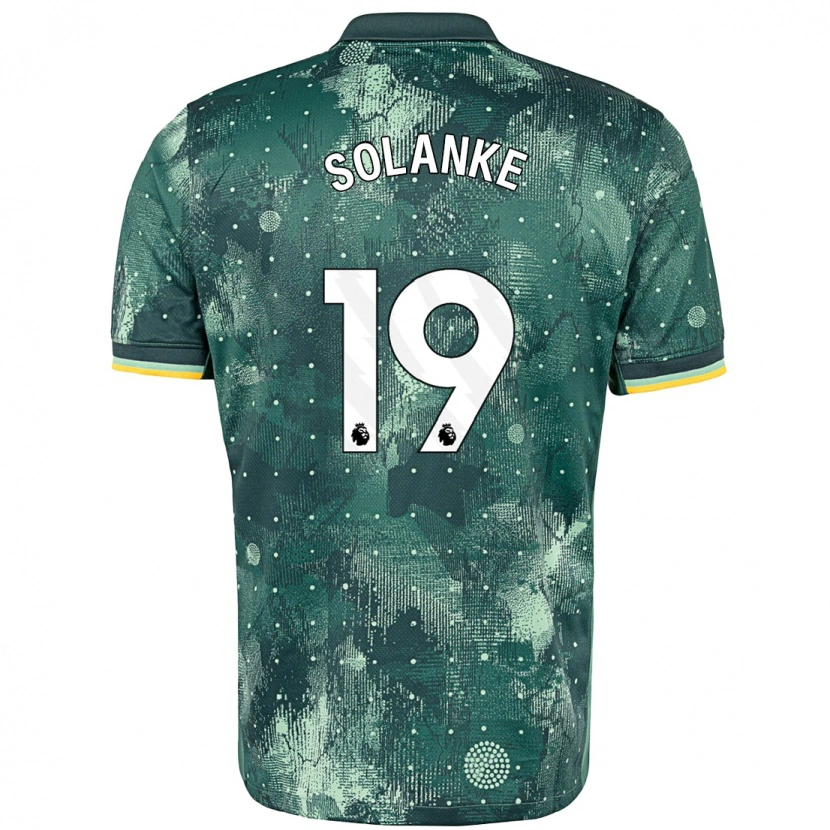 Danxen Pánské Dominic Solanke #19 Zelená Máta Třetí Hráčské Dresy 2024/25 Dres