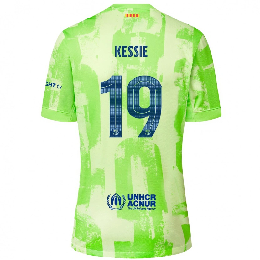 Danxen Pánské Franck Kessie #19 Vápno Třetí Hráčské Dresy 2024/25 Dres