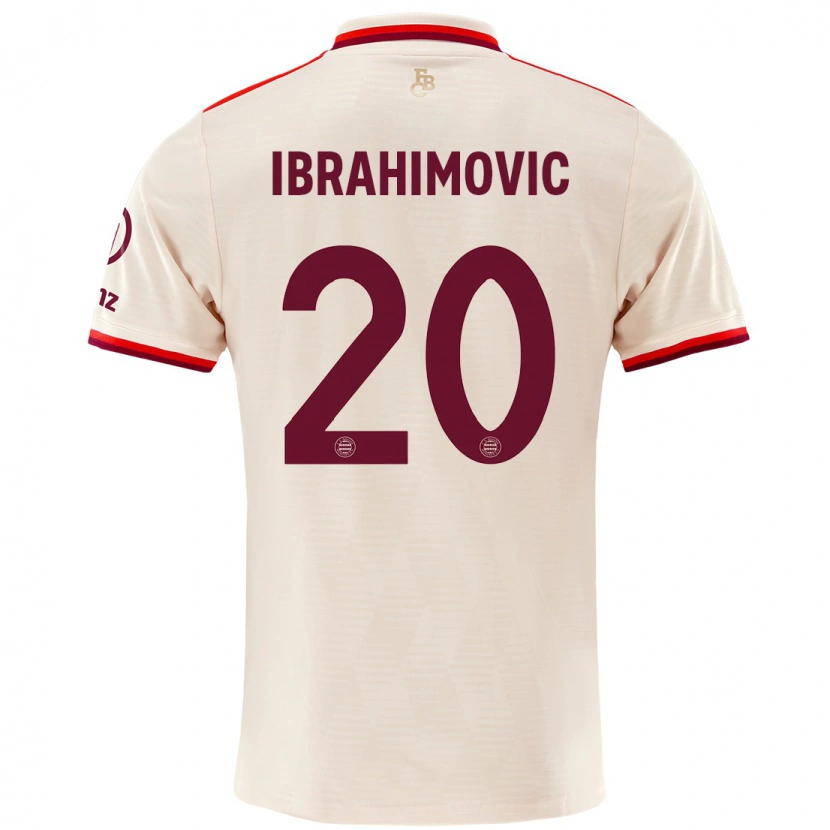 Danxen Pánské Arijon Ibrahimovic #20 Prádlo Třetí Hráčské Dresy 2024/25 Dres